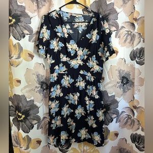 LOFT Floral Empire Waist Dress
